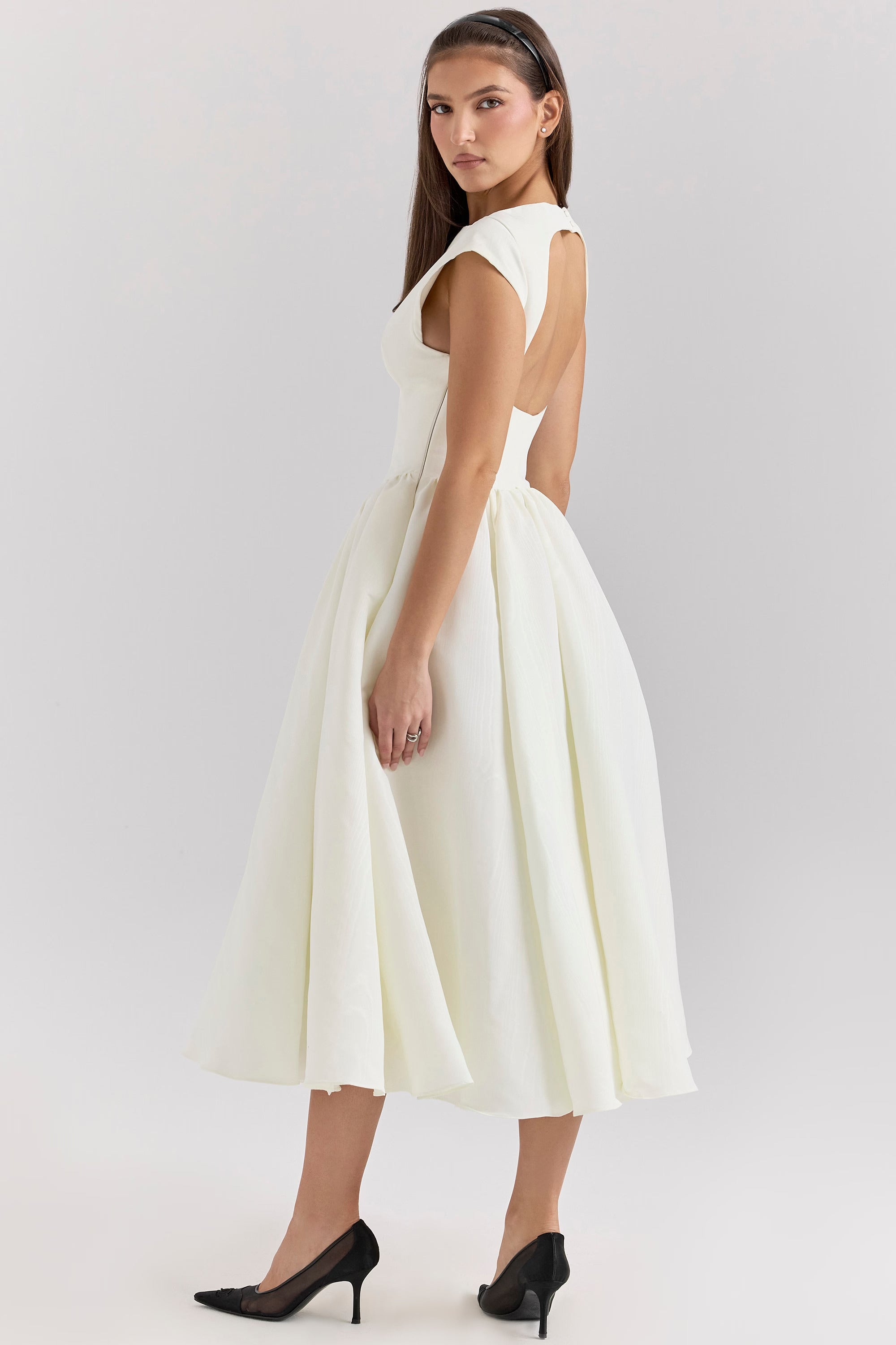 Cassiane Midikleid - Elfenbein