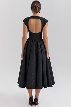Cassiane Midikleid - Schwarz