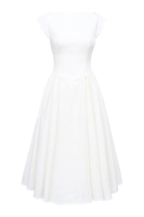 Cassiane Midikleid - Elfenbein