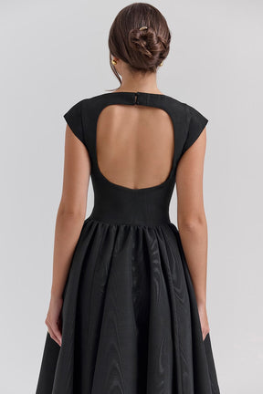 Cassiane Midikleid - Schwarz
