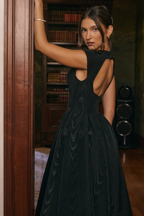 Cassiane Midikleid - Schwarz