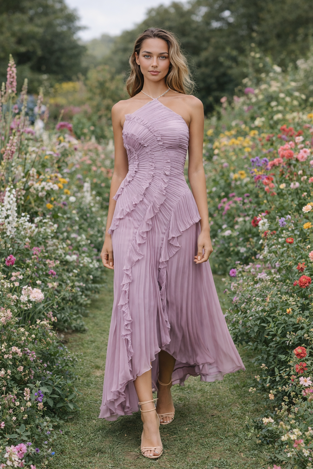 Eva Volant-Kleid