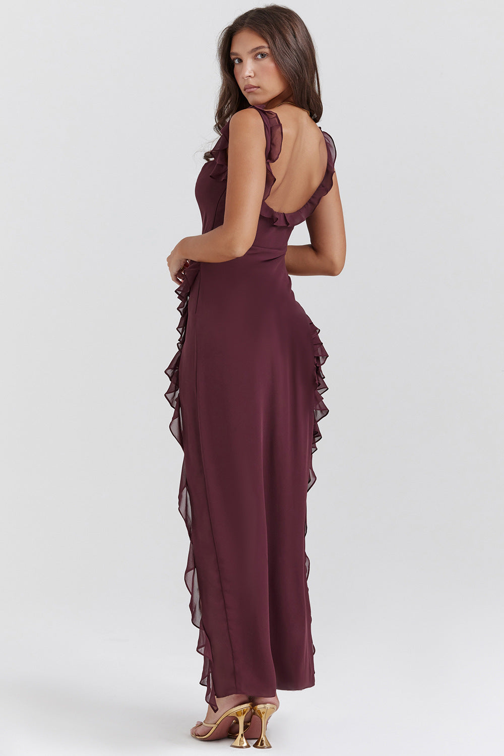 Amira Kleid – Dunkelpflaume