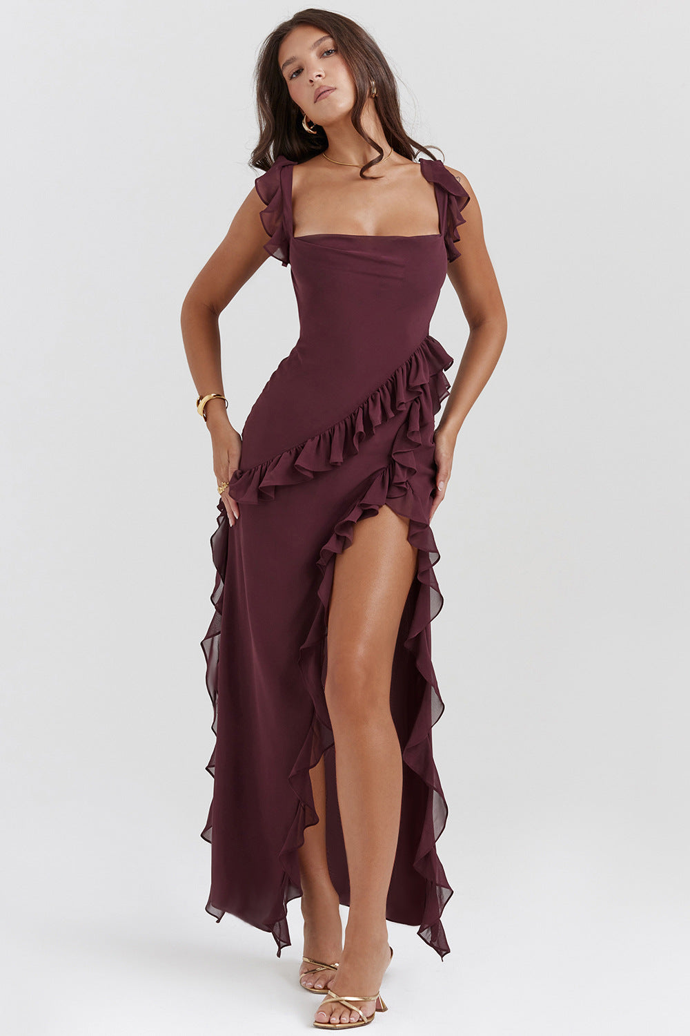 Amira Kleid – Dunkelpflaume
