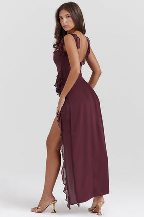 Amira Kleid – Dunkelpflaume