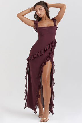 Amira Kleid – Dunkelpflaume