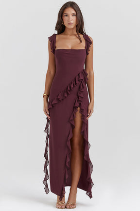 Amira Kleid – Dunkelpflaume