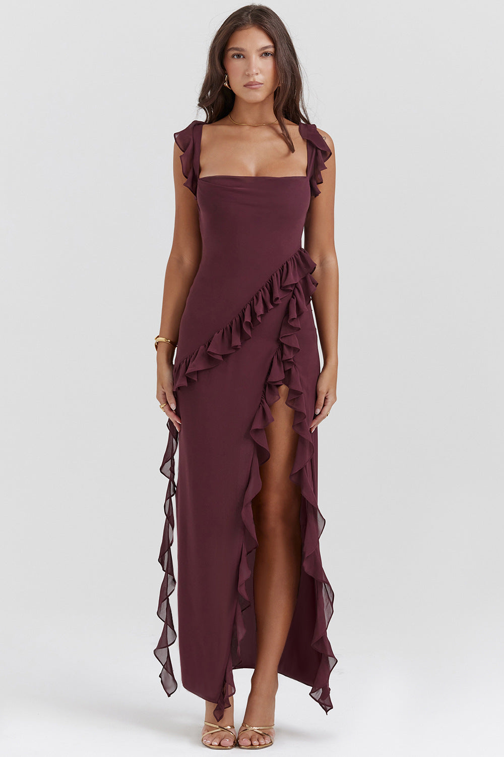 Amira Kleid – Dunkelpflaume