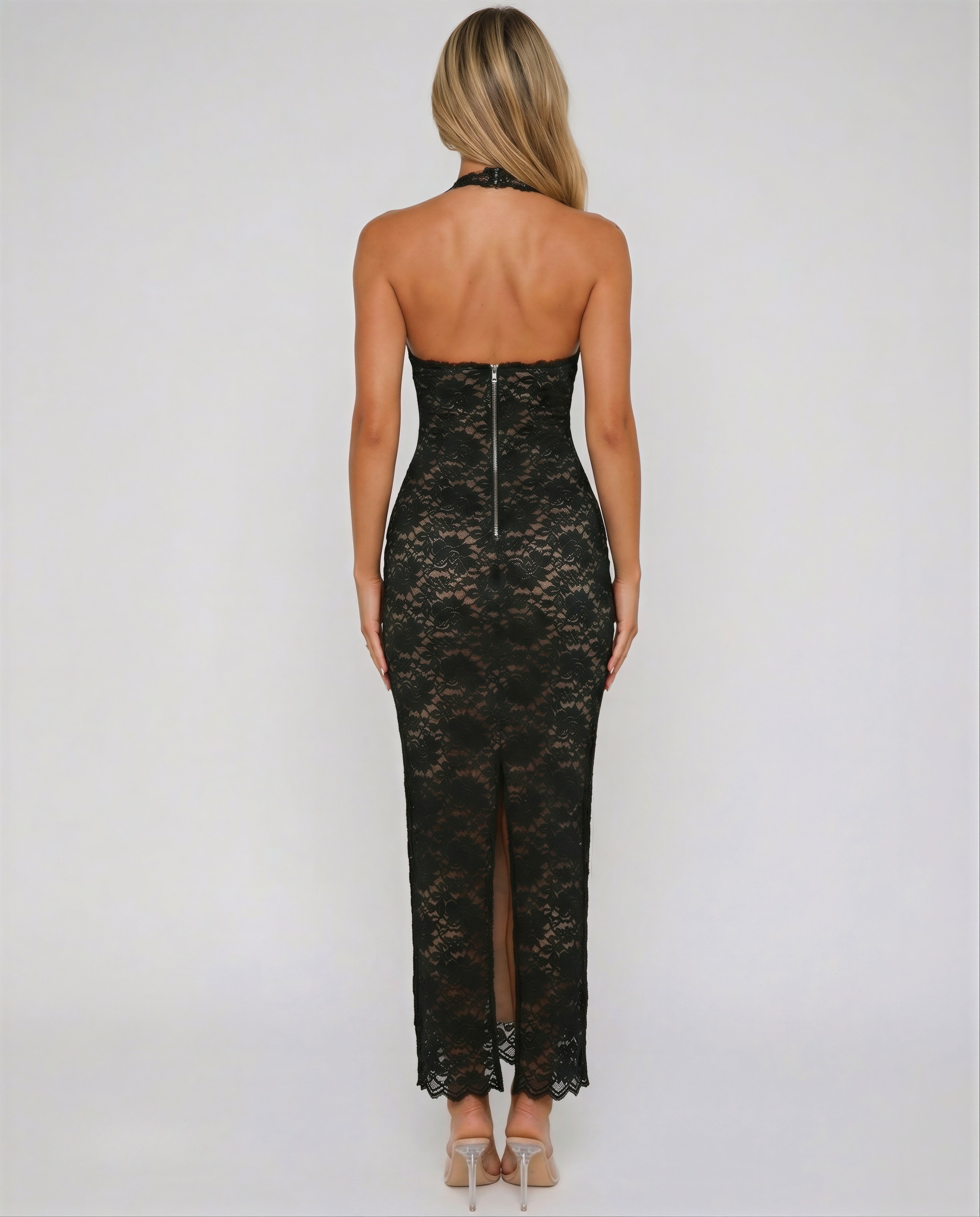 Belle | Spitzen-Maxi-Kleid