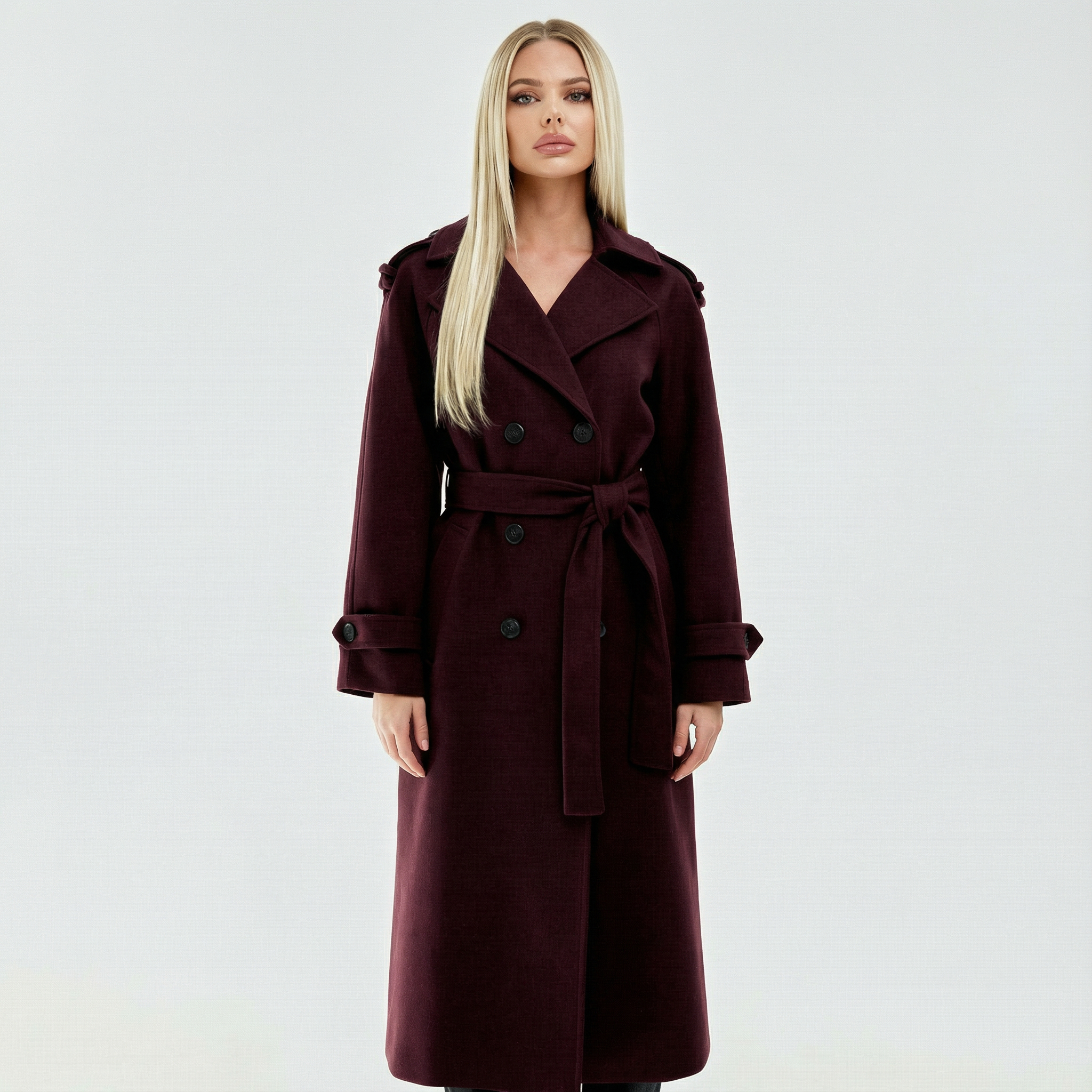 Bordeaux-Trenchcoat