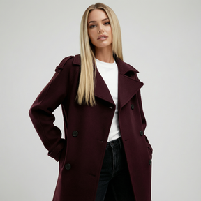 Bordeaux-Trenchcoat