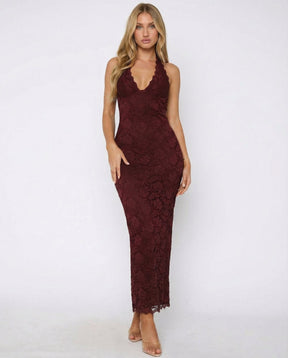 Belle | Spitzen-Maxi-Kleid