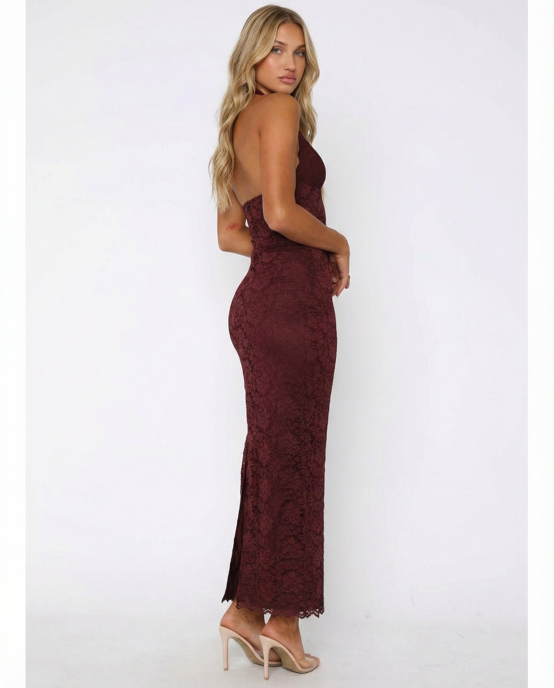 Belle | Spitzen-Maxi-Kleid