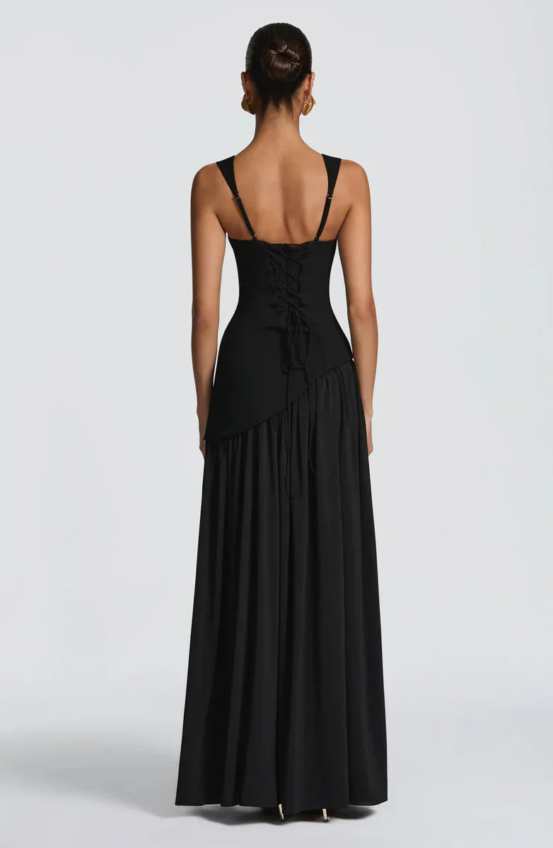 Zafira Langes Lackkleid