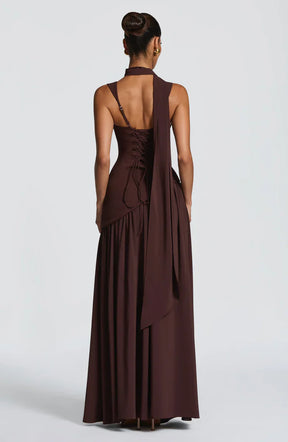 Zafira Langes Lackkleid
